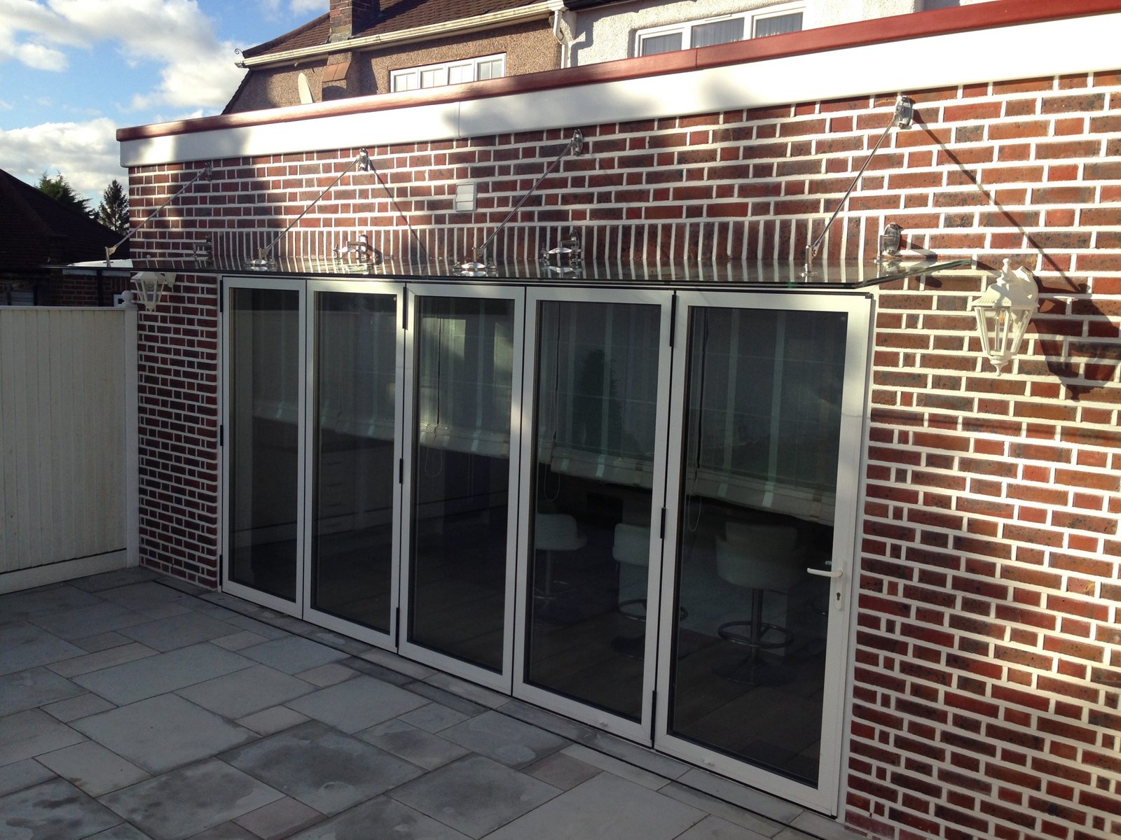 Multi-panel frameless canopy