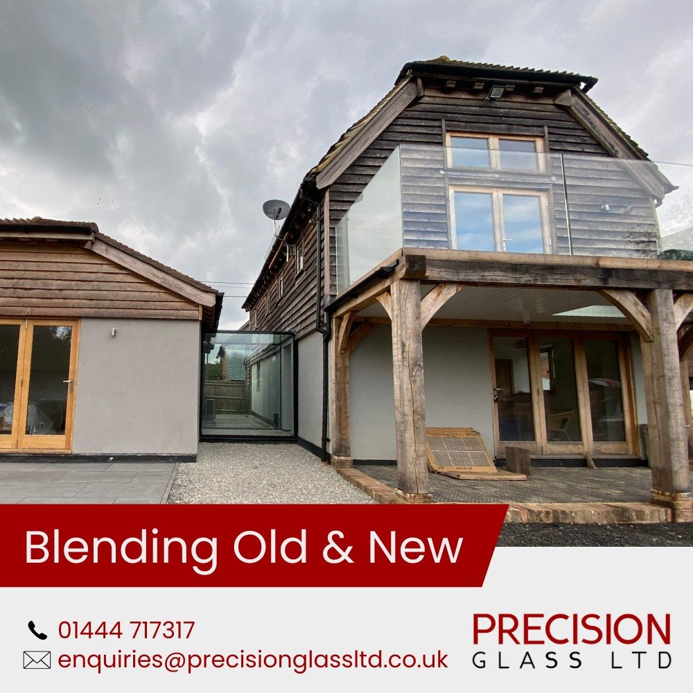 Historic homes are full of character, but extending them without ruining their charm? That’s where it gets tricky. You don’t want a bulky addition clashing with period features—you need something subtle, sophisticated, and seamless.Glass links are the perfect solution. They connect old and new without compromise, preserving sightlines and letting natural light flow between spaces.At Precision Glass, we specialise in bespoke glazed links, designed to complement heritage properties while not requiring stringent planning applications.With frameless structural glass, we create links that feel weightless, enhancing rather than overpowering your home’s original beauty. Whether you’re connecting a listed building to a modern extension or crafting a discreet passageway, we’ll find the right solution.Preserve the past. Embrace the future. Let’s make it seamless.📞 01444 228 902
📧 info@precisionglassltd.co.uk#GlassLinks #HeritageHomes #ListedBuildings #ArchitecturalGlass #LuxuryExtensions #StructuralGlass #SeamlessDesign #FramelessGlass #PrecisionGlassLtd #ModernExtensions