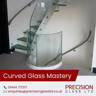 Have you ever seen a glass curve so smooth it looks like liquid light? That’s the magic of Precision Glass Ltd’s curved glass balustrades.We don’t just bend glass—we push the limits of design with the UK’s tightest curve radius of 500mm. We don’t do off-the-shelf work. It’s a blend of engineering precision, architectural artistry, and pure innovation.Our curved balustrades add fluidity and openness to staircases, balconies, and mezzanines, offering a seamless, frameless look that feels weightless yet remains structurally robust. Toughened and laminated, with or without handrails, these balustrades elevate luxury homes, commercial spaces, and high-end developments.Precision Glass Ltd. works closely with architects, contractors, and property developers to create curved glass solutions that transform spaces. When straight lines won’t do, let’s talk about curves.📞 01444 717317
📧 enquiries@precisionglassltd.co.uk#CurvedGlass #ArchitecturalGlass #LuxuryHomes #GlassBalustrades #BespokeDesign #PrecisionEngineering #StructuralGlass #ModernInteriors #LuxurySpaces #PrecisionGlass