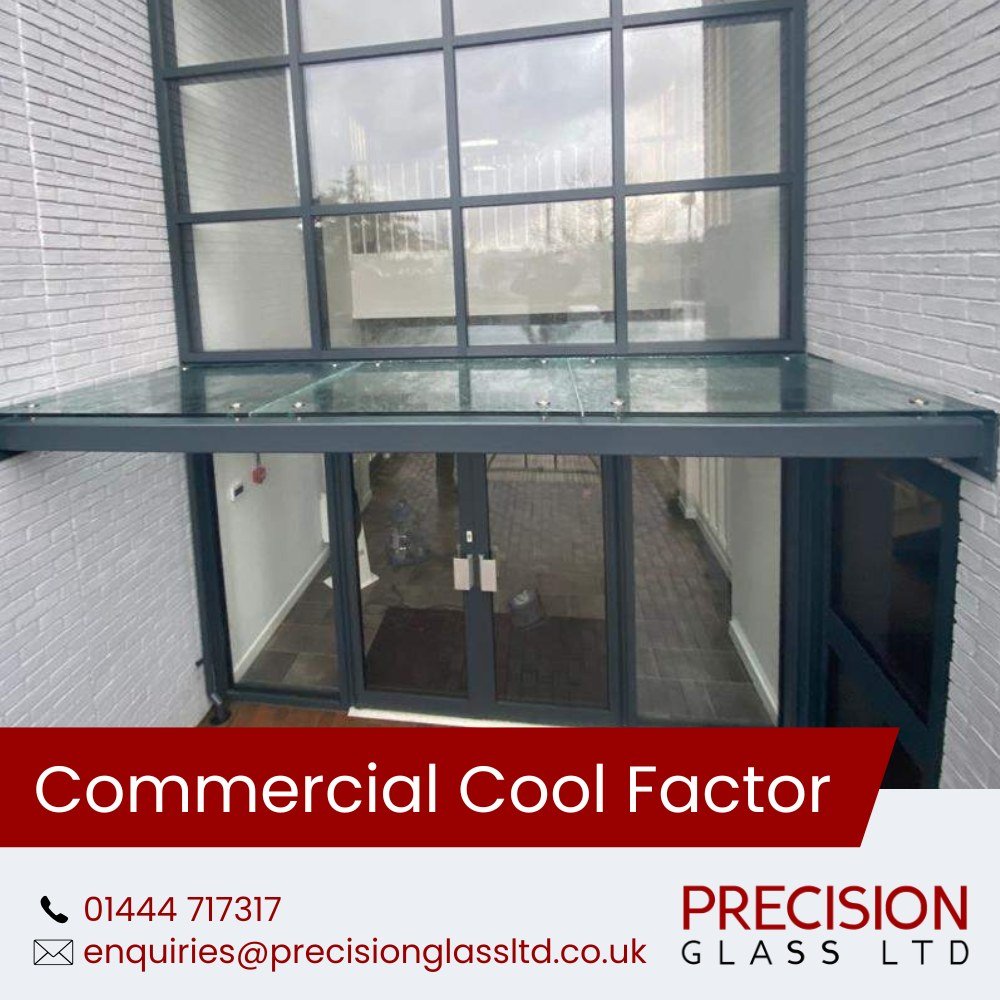 Want to make a bold first impression? A glass canopy does more than protect your entrance—it elevates it.Combining sleek design with high-performance glazing, our custom glass canopies add a touch of modern sophistication to offices, retail spaces, and hospitality venues.A well-designed glass canopy enhances natural light flow, reduces reliance on artificial lighting, and provides an energy-efficient solution that doesn’t just look great—it works. From corporate headquarters to boutique storefronts, we design and install tailored glass canopies that integrate seamlessly into any architectural vision.At Precision Glass Ltd, we understand that commercial properties require both style and durability. Whether you need frameless elegance or a statement structure, we’ve got the expertise to bring your vision to life. Let’s discuss how we can enhance your space.📞 01444 717317
📧 enquiries@precisionglassltd.co.uk#GlassCanopy #CommercialArchitecture #LuxurySpaces #StructuralGlass #RetailDesign #ModernExteriors #PrecisionGlass #BespokeGlazing #BuildingEnhancements #SleekDesign