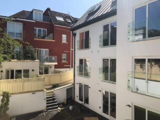 A Juliette balcony maximises natural light, enhances ventilation, and brings a sense of openness to upper floors. Ideal for contemporary refurbishments or new builds where space and style are key, frameless glass designs offer safety without compromising the view. A subtle yet impactful architectural feature. #JulietteBalcony #FramelessGlass #ArchitecturalGlazing #HighEndDesign #ModernArchitecture #HomeDesignIdeas