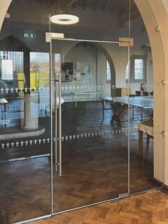 Frameless glass partitions can be the quietest way to make a bold difference.In a listed property like this one, integrating modern interventions without distraction is key. Our bespoke glazing was designed around the building’s existing features, preserving original detail while delivering a clear, functional divide.The result? Contemporary transparency that respects the integrity of the space.#FramelessGlass #ListedBuilding #ArchitecturalGlazing #GlassPartitions #ConservationArchitecture #InteriorDesign #GlazingSolutions #PrecisionGlass