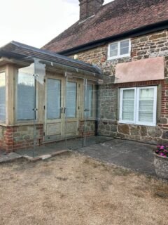 A recent frameless glass box porch, designed to create a clean, contemporary entrance while allowing natural light to flow through the space.With minimal framing and precise glass interfaces, the finished porch provides shelter without adding visual weight to the architecture.#FramelessGlass #GlassPorch #ArchitecturalGlazing #StructuralGlass #GlassEntrance BespokeGlazing ContemporaryArchitecture PrecisionGlass ArchitecturalDetails LuxuryHomes