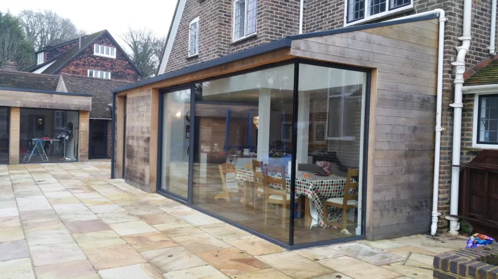 frameless glass room structural glazing