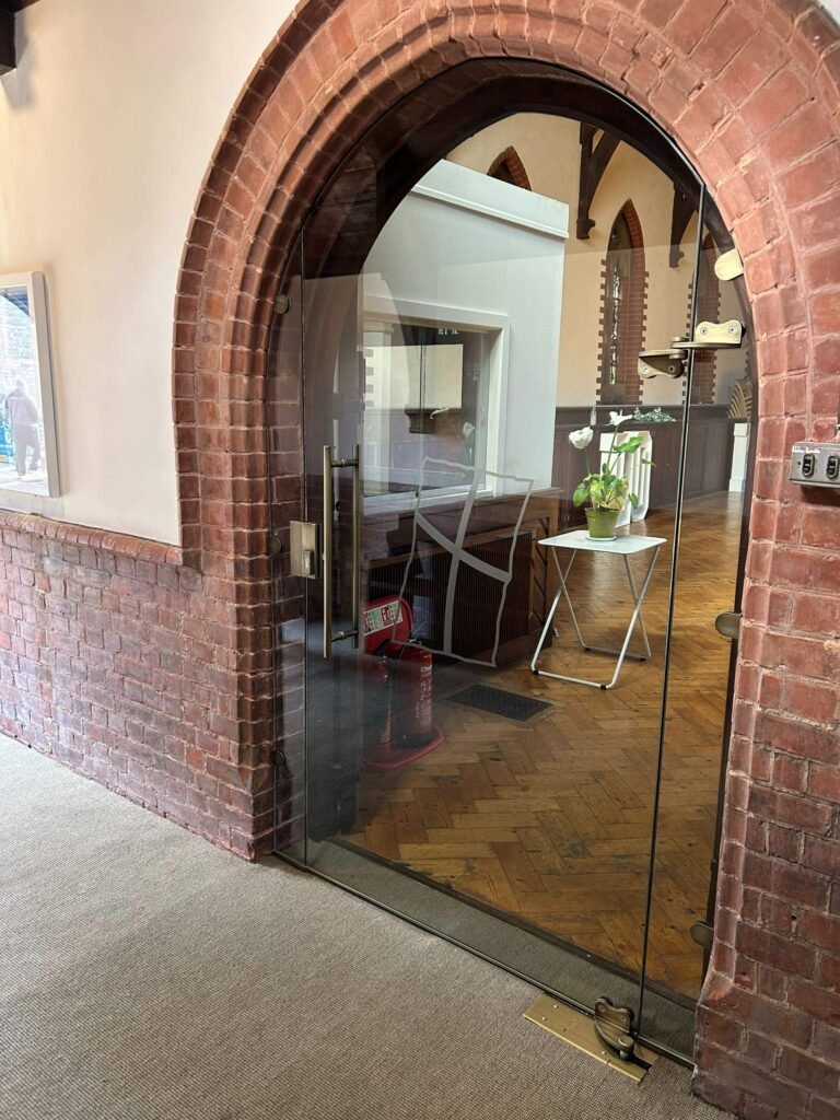 Case Study - Frameless Glass Church Entrance in Wandsworth, London 4 Frameless glass church entrance